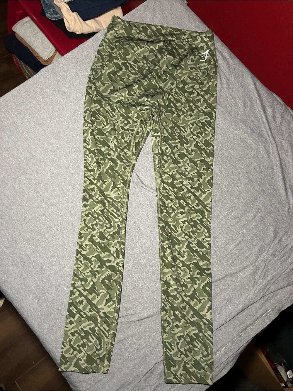 Gymshark Women’s Olive Green Camo Leggings